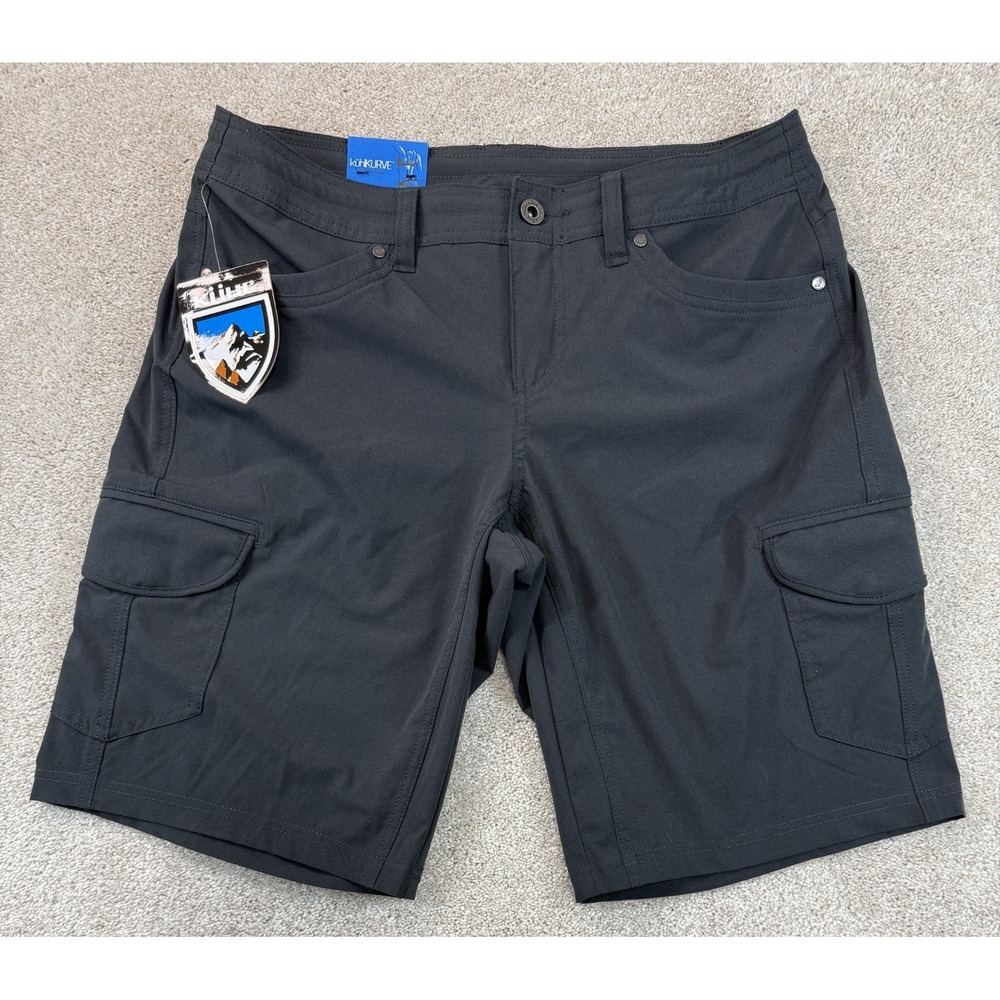 Kuhl Freeflex Cargo Short 10" Inseam Gray Women's 8 Hiking Outdoor Activewear
